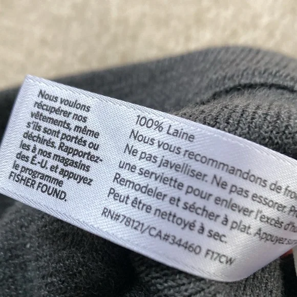 Eileen Fisher 100% wool pants, cropped wide leg, sweater knit - Picture 3 of 3